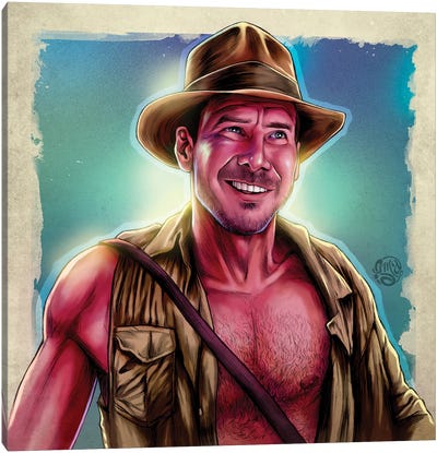 Indiana Jones Canvas Art Print - ismaComics
