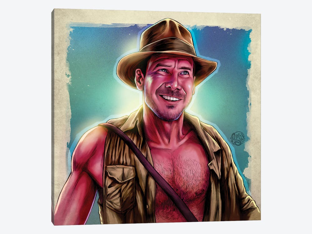 Indiana Jones by ismaComics 1-piece Canvas Art Print