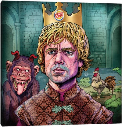 King Tyrion Canvas Art Print - Chimpanzee Art