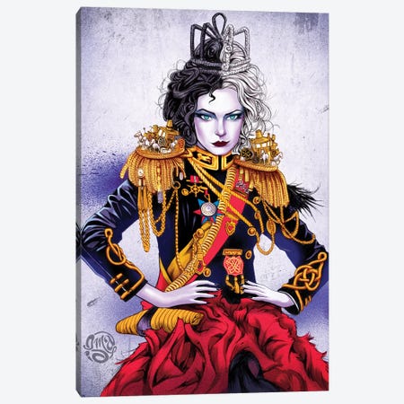 The Queen Is Dead Canvas Print #IMC61} by ismaComics Canvas Artwork