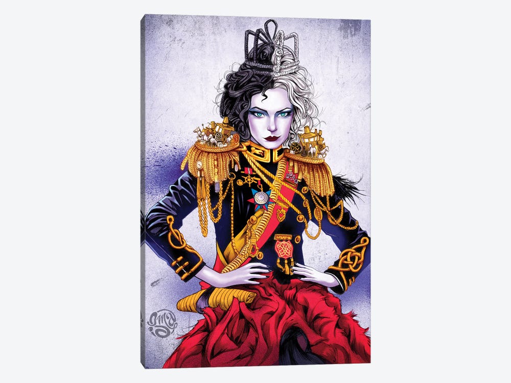 The Queen Is Dead by ismaComics 1-piece Canvas Art Print