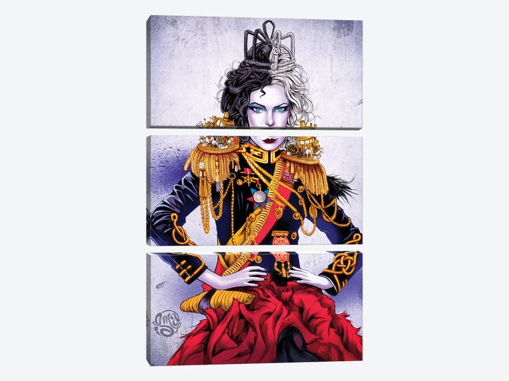 The Queen Is Dead by ismaComics 3-piece Canvas Print