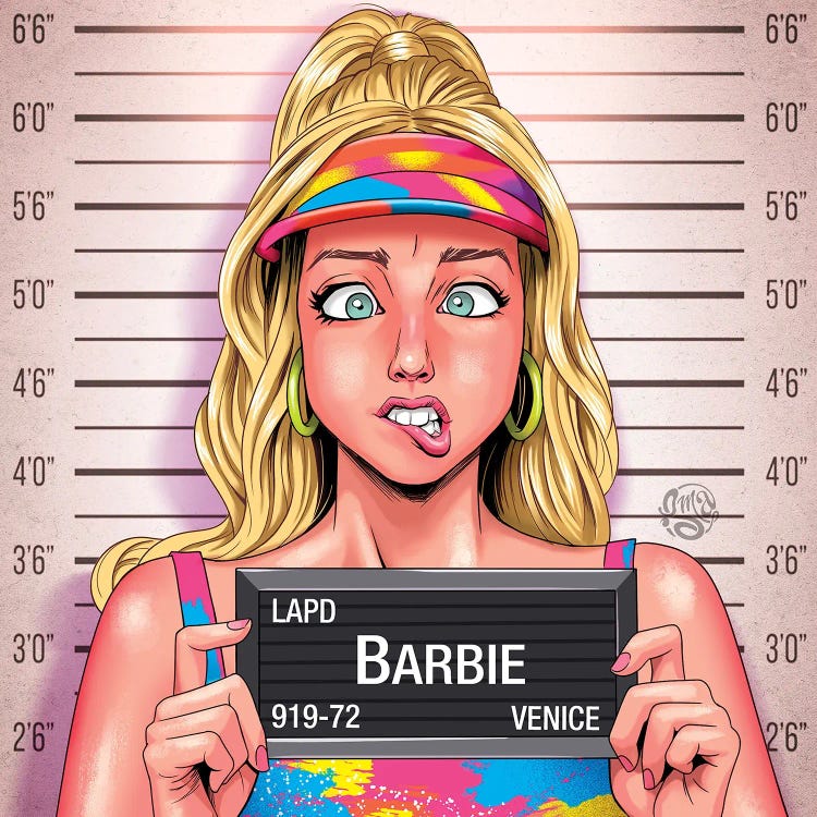 Barbie by ismaComics wall art