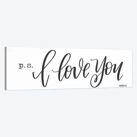 P.S. I Love You Canvas Print #IMD100} by Imperfect Dust Canvas Wall Art