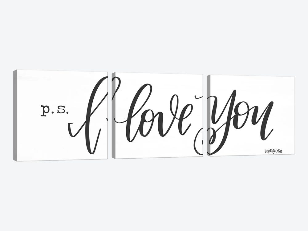 P.S. I Love You by Imperfect Dust 3-piece Canvas Art Print