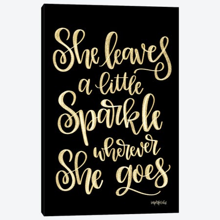 She Leaves a Little Sparkle II Canvas Print #IMD102} by Imperfect Dust Canvas Wall Art