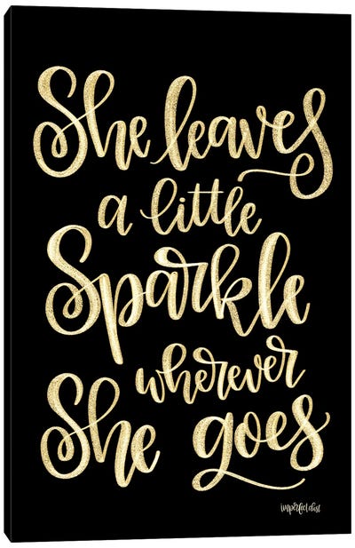 She Leaves a Little Sparkle II Canvas Art Print - Imperfect Dust