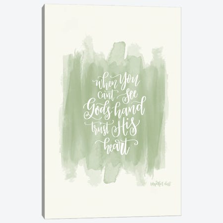 Trust His Heart Canvas Print #IMD14} by Imperfect Dust Canvas Art Print