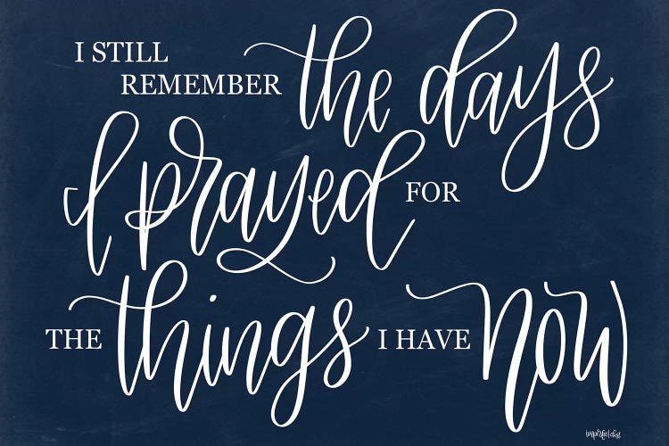 The Days I Prayed     