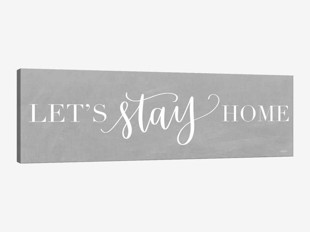 Let's Stay Home I 1-piece Canvas Art Print