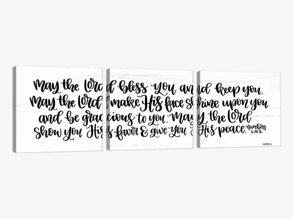 May the Lord Bless You and Keep You    by Imperfect Dust 3-piece Canvas Artwork