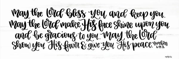 Bible Verses: May the Lord Bless You and Keep You    by Imperfect Dust