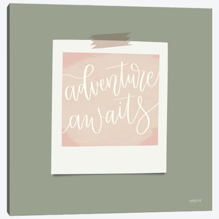 Adventure Awaits Canvas Print #IMD173} by Imperfect Dust Canvas Print