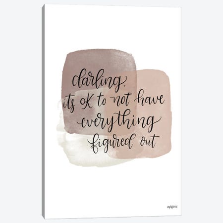 It's Ok Canvas Print #IMD181} by Imperfect Dust Canvas Wall Art