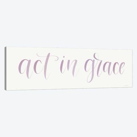 Act in Grace Canvas Print #IMD206} by Imperfect Dust Canvas Art