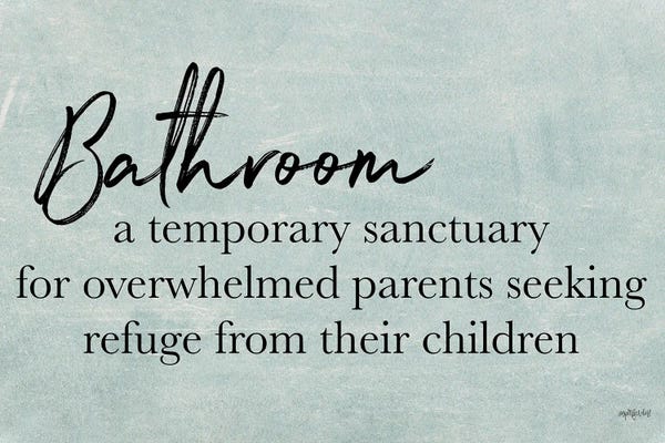 Witty Humor: Bathroom by Imperfect Dust