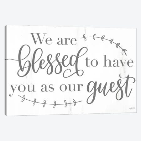 Blessed Guest Canvas Print #IMD208} by Imperfect Dust Canvas Print