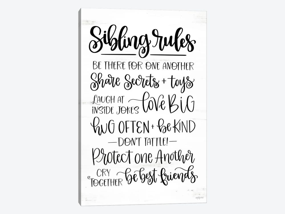 Sibling Rules by Imperfect Dust 1-piece Art Print