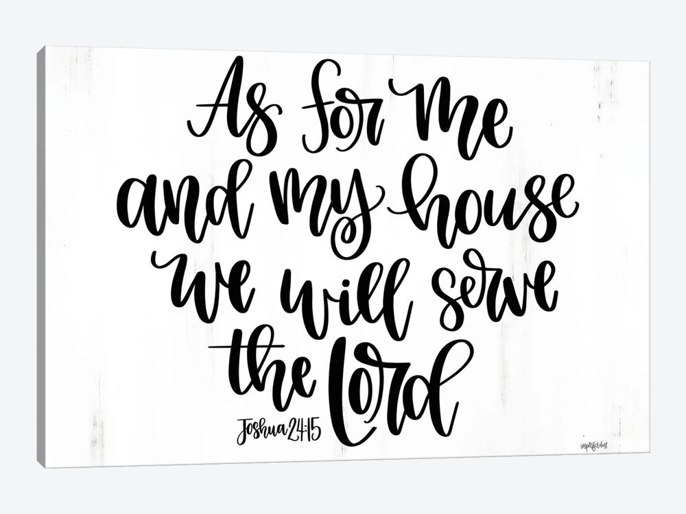 As For Me And My House by Imperfect Dust 1-piece Canvas Wall Art
