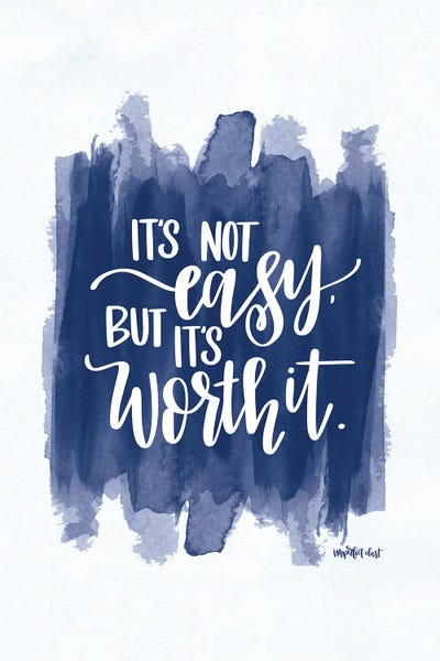 It's Not Easy by Imperfect Dust framed canvas print