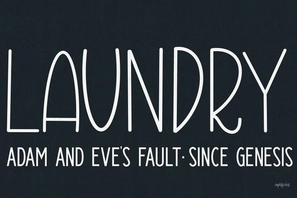 Funny Typography: Adam And Eve's Fault by Imperfect Dust