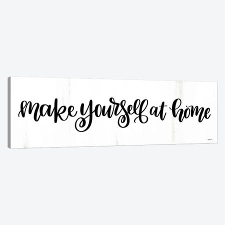 Make Yourself At Home Canvas Print #IMD258} by Imperfect Dust Canvas Wall Art