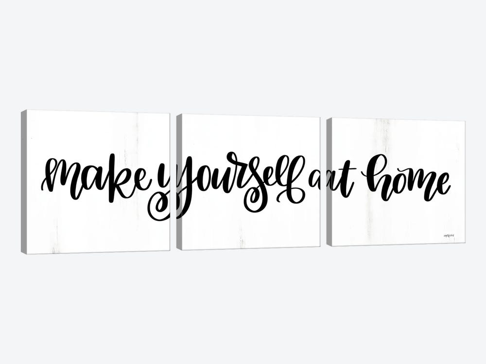 Make Yourself At Home by Imperfect Dust 3-piece Canvas Art