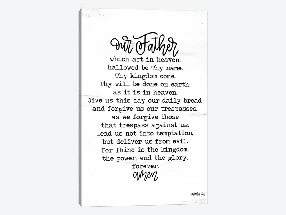 Lord's Prayer by Imperfect Dust 1-piece Art Print