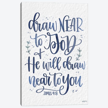Draw Near To God Canvas Print #IMD305} by Imperfect Dust Art Print
