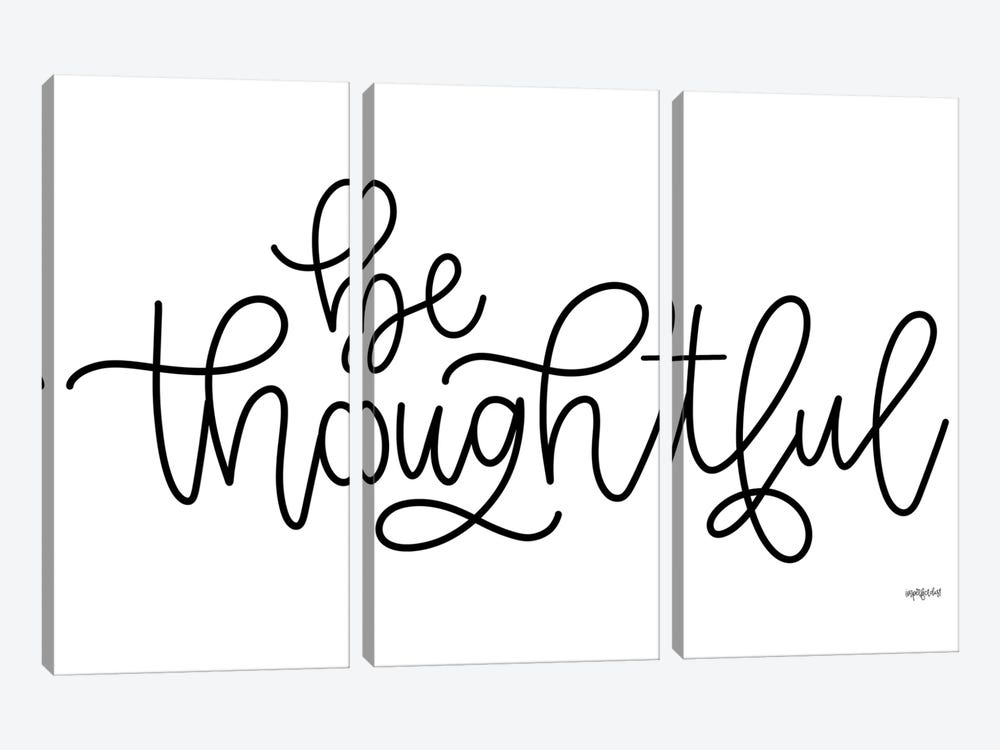 Be Thoughtful by Imperfect Dust 3-piece Art Print