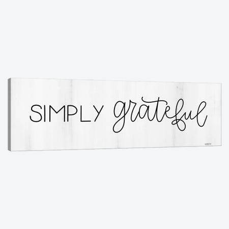 Simply Grateful Canvas Print #IMD312} by Imperfect Dust Canvas Print