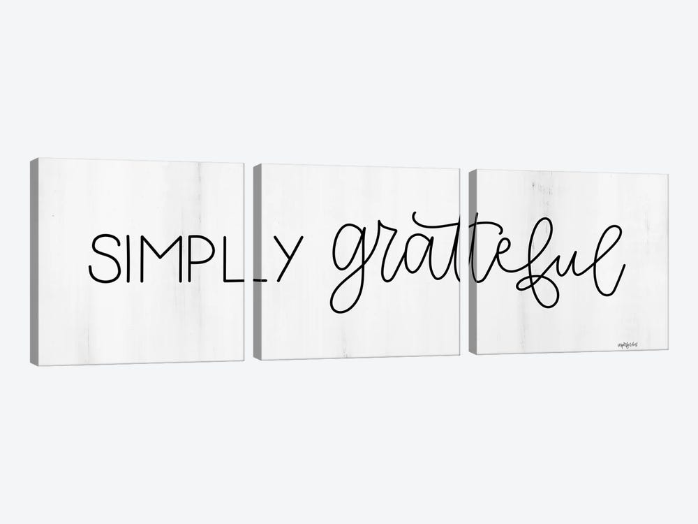Simply Grateful by Imperfect Dust 3-piece Art Print