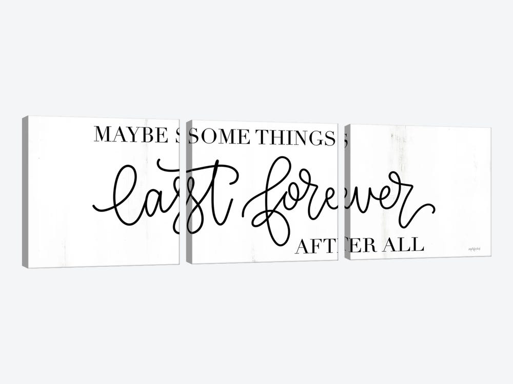 Some Things Last Forever by Imperfect Dust 3-piece Canvas Art