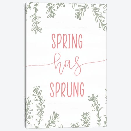 Spring Has Sprung Canvas Print #IMD316} by Imperfect Dust Canvas Wall Art