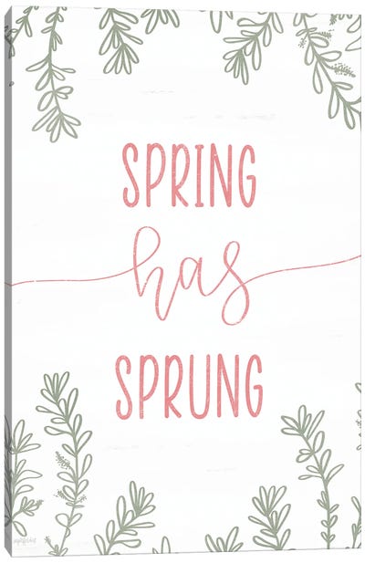Spring Has Sprung Canvas Art Print - Imperfect Dust