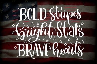 Bold, Bright And Brave by Imperfect Dust canvas print