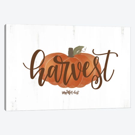 Harvest Pumpkin Canvas Print #IMD39} by Imperfect Dust Canvas Wall Art