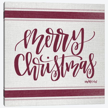 Merry Christmas   Canvas Print #IMD81} by Imperfect Dust Canvas Art Print