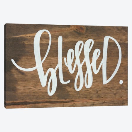 Blessed Canvas Print #IMD86} by Imperfect Dust Canvas Artwork