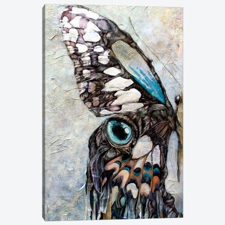 I Am The Half Butterfly Canvas Print #IMN8} by Irene Meniconi Canvas Artwork