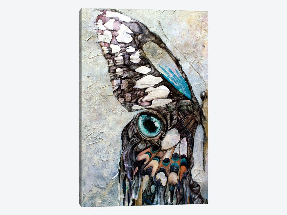 I Am The Half Butterfly by Irene Meniconi 1-piece Canvas Print