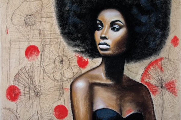 Inna Medvedeva: Red Flowers by Inna Medvedeva