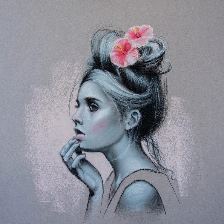 Girl With Hibiscus