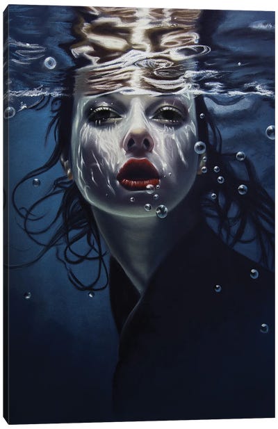 Light Under Water Canvas Art Print - Calm Beneath the Surface