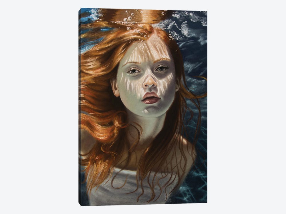 Redhead Under Water by Inna Medvedeva 1-piece Art Print
