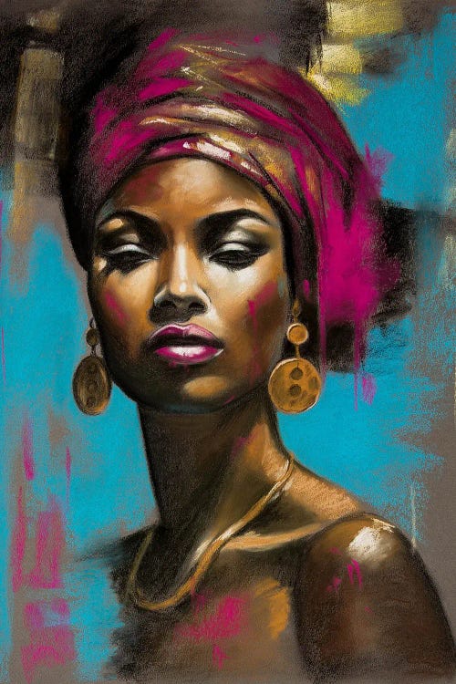 African Woman by Inna Medvedeva wall art