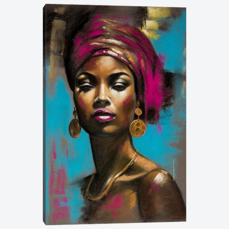 African Woman Canvas Print #IMV23} by Inna Medvedeva Canvas Art Print
