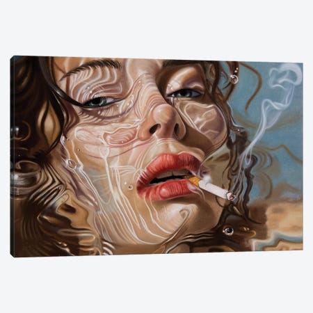 Smoke Under Water Canvas Print #IMV29} by Inna Medvedeva Canvas Art Print