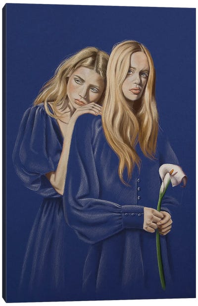 Blondies With Calla Canvas Art Print - Indigo Art