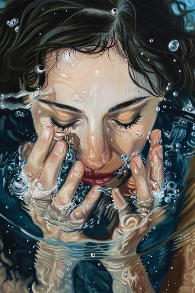 Inna Medvedeva: Girl In The Water by Inna Medvedeva